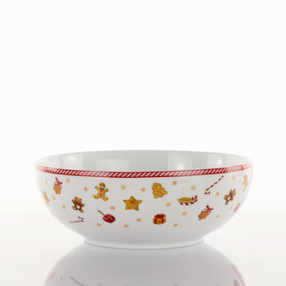 Weissestal Weihnachtssalatschüssel „Sweet“ D24 cm aus Porzellan