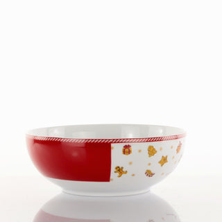 Weissestal Weihnachtssalatschüssel „Sweet“ D24 cm aus Porzellan