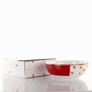 Weissestal Weihnachtssalatschüssel „Sweet“ D24 cm aus Porzellan
