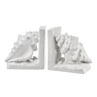 The Black Goose Set of 2 Ceramic Shell Bookends