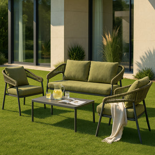 EDG Enzo de Gasperi Capri Olivgrünes Garten-Lounge-Set