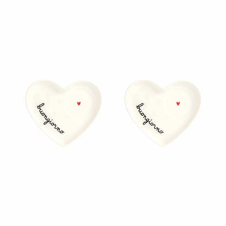 Simple Day Set 2 Piattini Cuore Espresso Buongiorno D12 cm