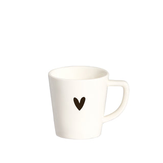 Simple Day Set of 2 Small Heart Espresso Cups 100ml