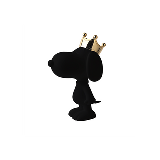 Leblon Delienne Snoopy Crown Gold and Matt Black H31 cm