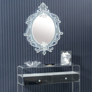 Vesta Madame Illuminated Mirror in Acrylic Crystal