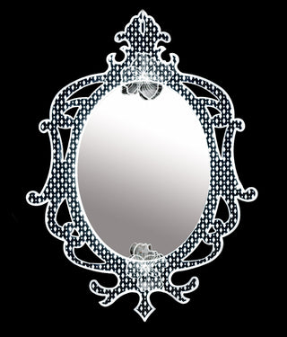 Vesta Madame Illuminated Mirror in Acrylic Crystal
