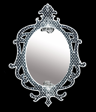 Vesta Specchio Madame Illuminato in Cristallo Acrilico