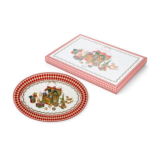 Nuvole di Stoffa Piatto da Portata Vintage Toys D35x23,5 cm in Ceramica