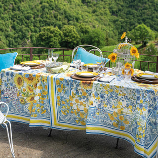 Tessitura Toscana Telerie Sungarden Linen Tablecloth 160x230 cm