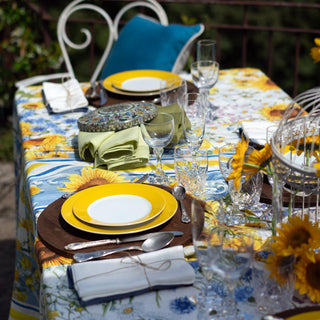 Tessitura Toscana Telerie Sungarden Linen Tablecloth 170x270 cm