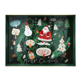 Tognana Porcellane Vassoio Natalizio Rettangolare Party Time 48x35 cm Verde Bosco