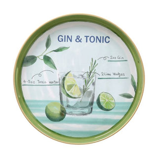 Andrea Fontebasso Vassoio Summer Time D38 cm in Polipropilene Gin & Tonic