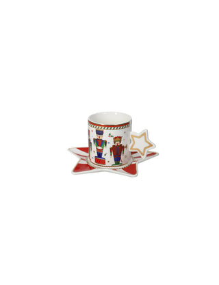 Brandani Set of 2 Coffee Cups The Nutcracker in Porcelain