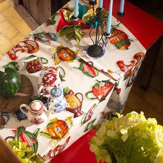 Tessitura Toscana Telerie Cotton Teabreak Tablecloth 140x170 cm