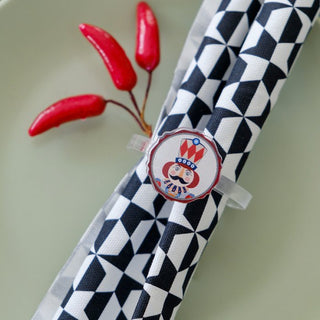 Vesta Set mit 6 Märchen-Weihnachtsserviettenringen