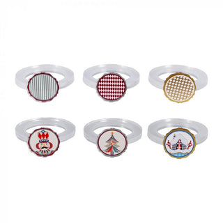 Vesta Set mit 6 Märchen-Weihnachtsserviettenringen