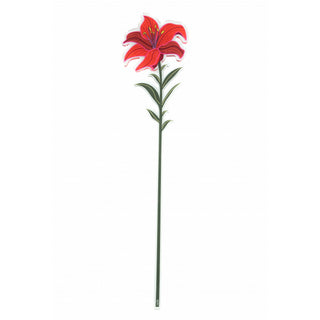 Vesta Funny Flowers Giglio Piccolo H56 cm in Cristallo Acrilico Rosso