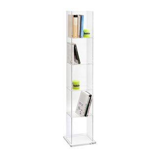 Vesta Book Tower Bookcase in Acrylic Crystal