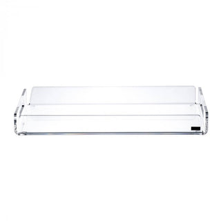 Vesta Large Rectangular Tray Like Water in Clear Acrylic Crystal