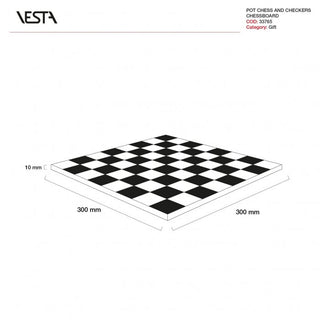 Vesta Set Scacchi e Dama in Cristallo Acrilico