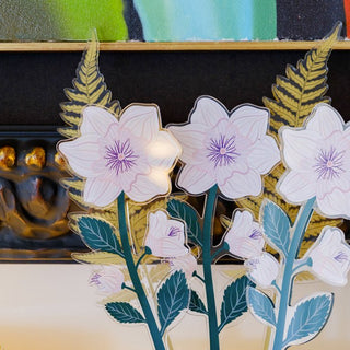 Vesta Funny Flowers Rosa Selvatica Piccola Bianca in Cristallo Acrilico