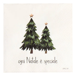 Simple Day Set 20 Tovaglioli in Carta Ogni Natale è Speciale 33x33 cm