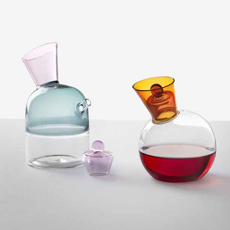 Oliera Ichendorf Milano Travasi - Vetro Borosilicato Rosa, 37 Cl, Fatto A Mano