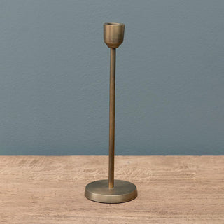 Chehoma Golden Candle Holder L in Aluminum 26x9 cm