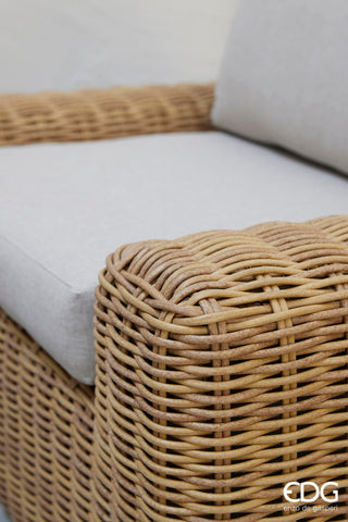 EDG Enzo de Gasperi 4-teiliges Luxus-Garten-Lounge-Set im Rattan-Stil