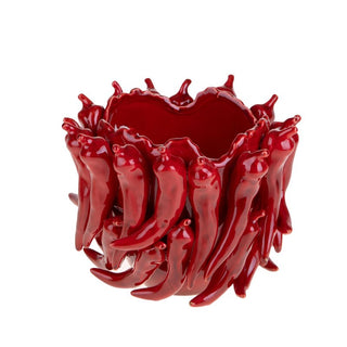 Dino Bianchi Vaso Spicy Peperoncini Rosso Intenso H21 D25 cm