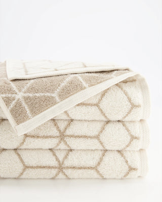 Villeroy &amp; Boch Shower Towel Carrè 80x150 cm in Beige Cotton