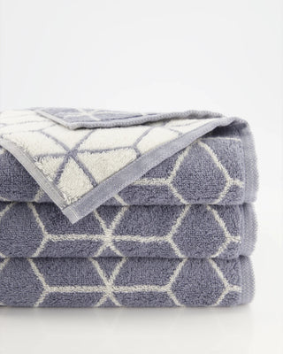 Villeroy &amp; Boch Carrè Towel 50x100 cm in Blue Cotton