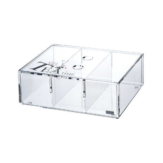 Vesta Only Tea Contenitore Porta Bustine da The con Coperchio in Plexiglass