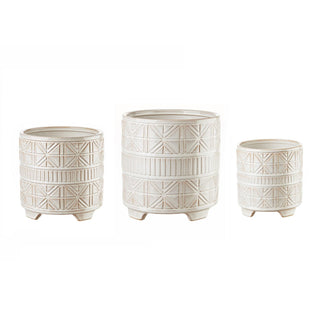 The Black Goose Set of 3 Ceramic Cache Pots