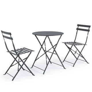 Andrea Bizzotto Outdoor Garden Set Bistrot Anthracite