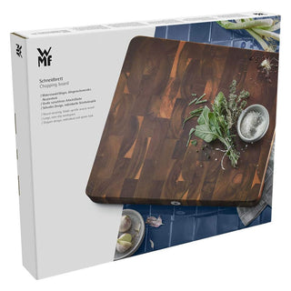 Andrea Fontebasso Rotating Round Chopping Board in Brown Wood D40 cm