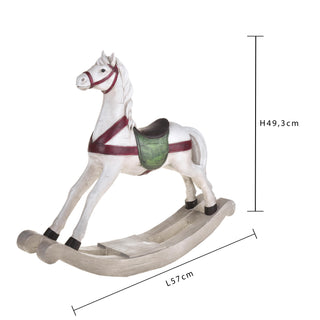 Bianchi Dino Resin Rocking Horse Decoration