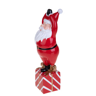 Bianchi Dino Decorazione Babbo Natale con Mani Giunte H32,5 cm in Resina