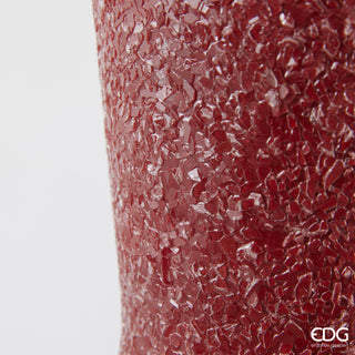 EDG Enzo De Gasperi Vaso Crackle Geometrie H66 cm in Metallo e Vetro