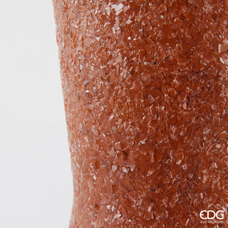 EDG Enzo De Gasperi Vaso Crackle Anfora H50 cm Arancio