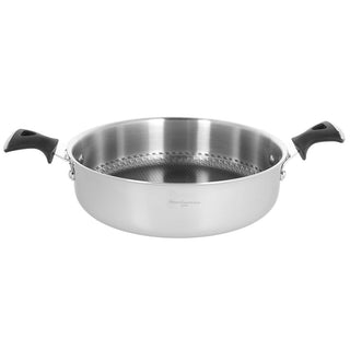 Andrea Fontebasso Tognana 2 Handle Saucepan D28 cm Luxury Design Line in Steel