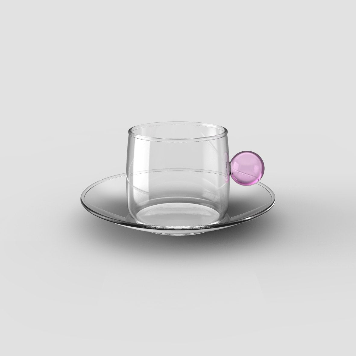 Zafferano Bilia Espresso Cup & Saucer, Borosilicate Glass