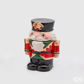 EDG Enzo de Gasperi Container Biscuit jar Soldier with hat H 26 cm