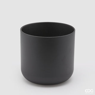 EDG Enzo De Gasperi Jarrón clásico de cerámica Al. 18 P 18,5 cm Negro
