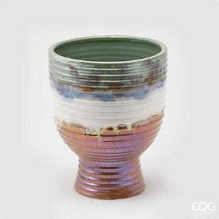 EDG Enzo De Gasperi Tricolor Chakra vase h28 d23 cm