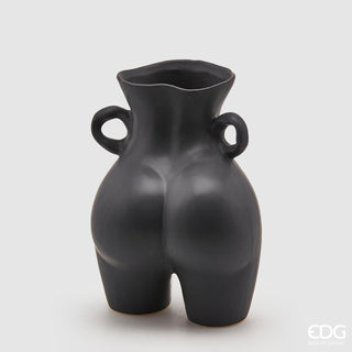 EDG Enzo De Gasperi Chakra Booty Black Vase H27 cm