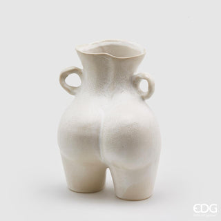 EDG Enzo De Gasperi Vase Chakra Booty Ivory H27 cm