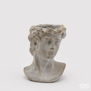 EDG Enzo De Gasperi Concrete Head Vase h23 cm