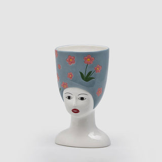 EDG Enzo De Gasperi Woman Bust Vase with Flowers H29 cm