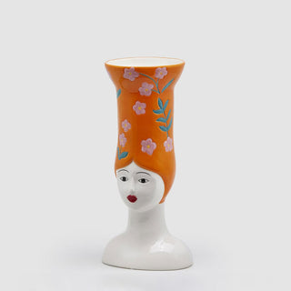 EDG Enzo De Gasperi Woman Bust Vase with Flowers H37 cm